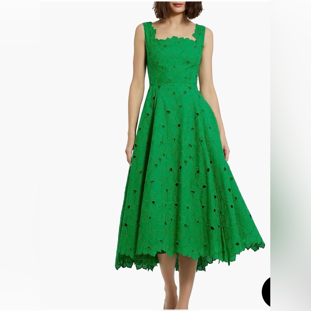 ⭐️NWT Mac Duggal Embroidered Floral Midi Dress⭐️ - Picture 4 of 10